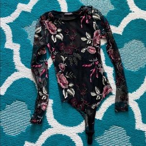 Fashion Nova Sheer Bodysuit